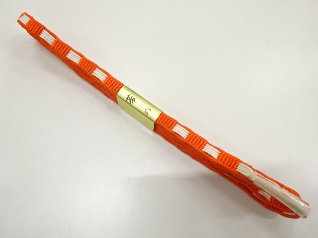 JAPANESE KIMONO / UNUSED HAND-TIED OBIJIME